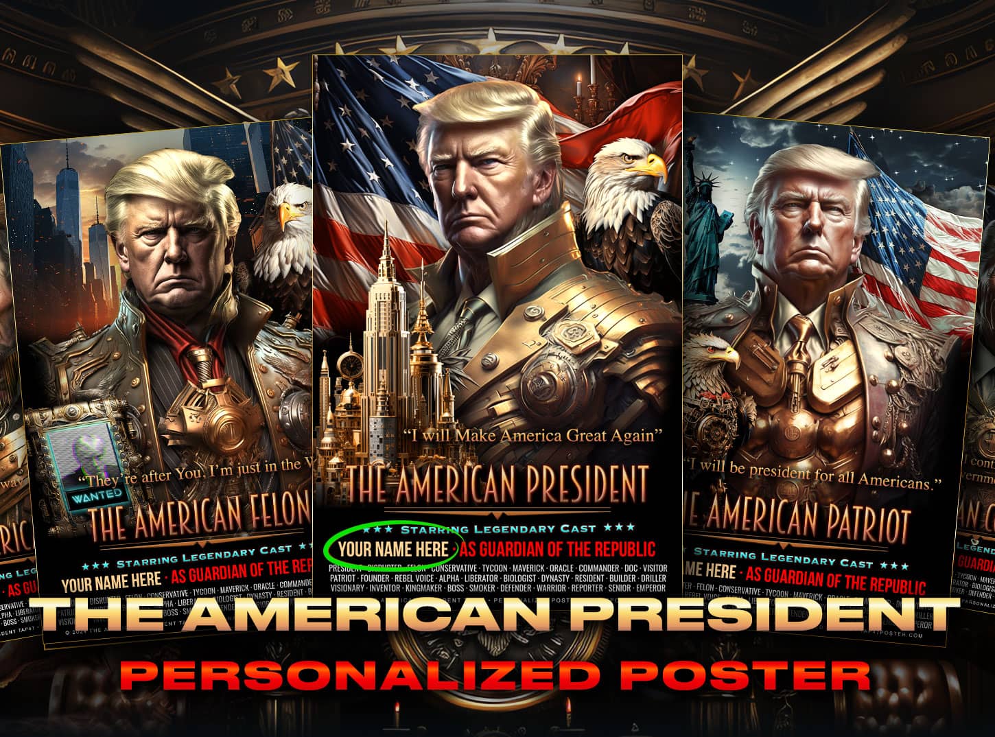 The American President TAP47 Personalized Poster